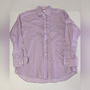 Peter Millar Cotton Button Up Long Sleeve Shirt Size XL